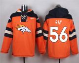 Men's Denver Broncos #56 Ray Nike Player Pullover NFL Orange Hoodie