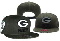 Green Bay Packers Black Snapbacks