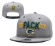 Green Bay Packers Grey Snapbacks