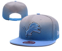 Detroit Lions Blue Whith Grey NFL Snapback