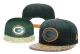 Green Bay Packers Black Snapbacks