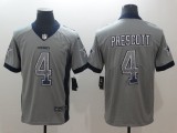 Nike Dallas Cowboys #4 Prescott Grey Drift Fashion Color Rush Limited Jersey