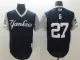 Men's MLB Yankee #27 G Mejestic Dark Blue 2018 Players' Weekend Flex Base Jersey
