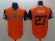 Men's  Houston Astros #27 Tuve Mejestic Orange 2018 Players' Weekend Flex Base Jersey