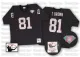 Oakland Raiders #81 T.Brown NFL Throwback Jersey in Black