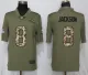 Nike 2018 Baltimore Ravens #8 Jackson Olive/Camo Salute to Service Color Rush Limited Jersey