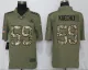 Nike 2018 Carolina Panthers #59 Kuechly Olive/Camo Salute to Service Color Rush Limited Jersey