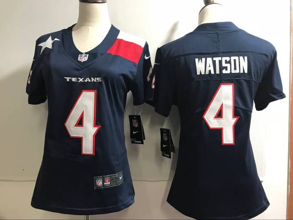 Women Houston Texans #4 Watson Blue 2018 Vapor Untouchable Limited Jersey