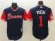 Men's Atlanta Braves #1 Puchi Mejestic Dark Blue 2018 Players' Weekend Flex Base Jersey
