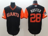 Men's San Francisco Giants #28 Buster Mejestic Black 2018 Players' Weekend Flex Base Jersey