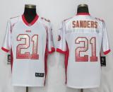 NEW Nike San Francisco 49ers 21 Sanders Drift Fashion White Elite Jersey