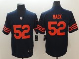 Nike Chicago Bears 52 Khalil Mack Blue with Orange Letters Vapor Untouchable Limited Player Jersey