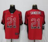 NEW Nike San Francisco 49ers 21 Sanders Drift Fashion Red Elite Jersey