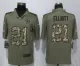 New Nike Dallas Cowboys 21 Elliott Olive/Camo Carson 2018 Salute to Service Limited Jersey
