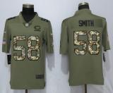 New Nike Chicago Bears 58 Smith Olive/Camo Carson 2018 Salute to Service Limited Jersey