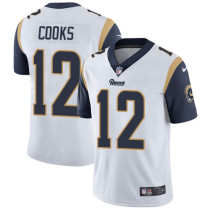 NFL Los Angeles Rams #12 Cooks White Vapor Limited Jersey