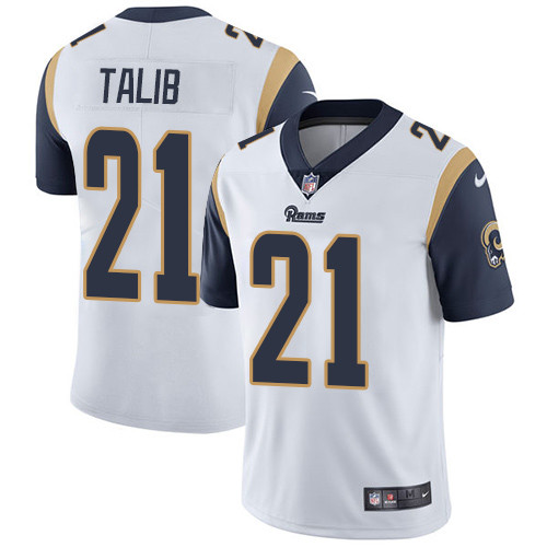 NFL Los Angeles Rams #21 Talib White Vapor Limited Jersey