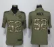 New Nike Chicago Bears 52 Mack OliveCamo Carson 2018 Salute to Service Limited Jersey