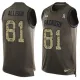 NFL Green Bay Packers #81 Geronimo Allison Limited Green Salute to Service Tank Top