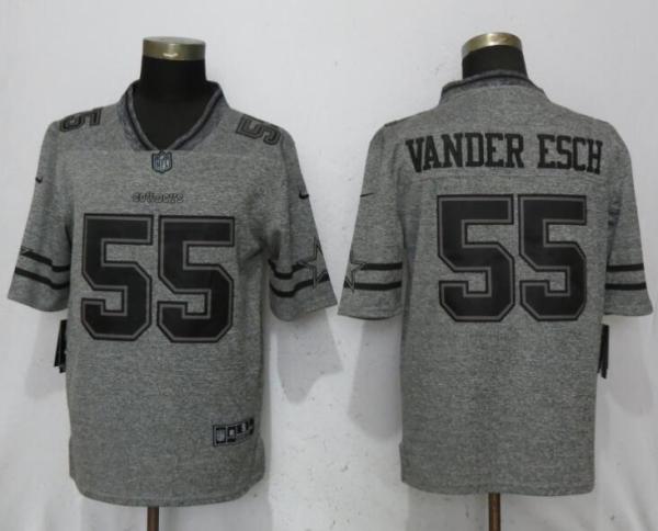 NEW Nike Dallas cowboys 55 Vander esch Gray 2017 Vapor Untouchable Men's Stitched Gridiron Gray Limited