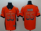 Nike  2018 Denver Broncos #55 Chubb Orange Drift Fashion Color Rush Limited Jersey