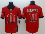 Nike 2018 San Francisco 49ers 10 Jimmy Garoppolo Red Drift Fashion Color Rush Limited Jersey