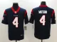 Mens NFL Houston Texans #4 Watson Blue Vapor Limited Jersey