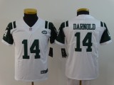 Youth Nike New York Jets 14 Darnold White Vapor Untouchable Limited Jersey