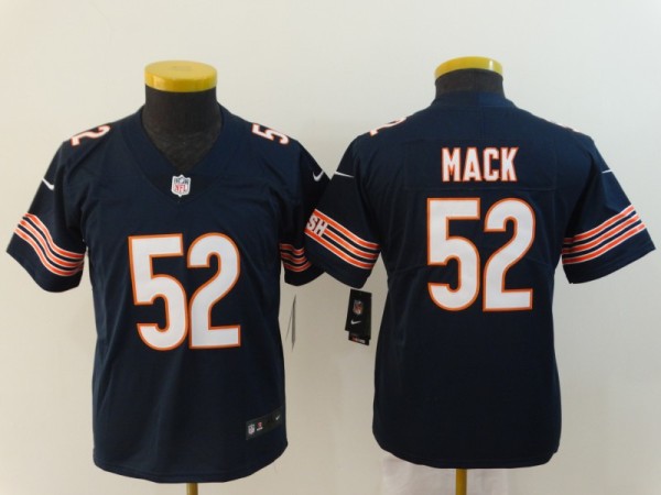 Youth Nike Chicago Bears 52 Khalil Mack Blue Vapor Untouchable Limited Player Jersey