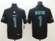 Nike 2018 Carolina Panthers #1 Newton Fashion Impact Black Color Rush Limited Jersey