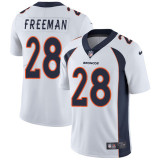 Men Broncos #28 Royce Freeman White Vapor Untouchable Limited Jersey