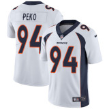 Men Broncos #94 Domata Peko White Vapor Untouchable Limited Jersey