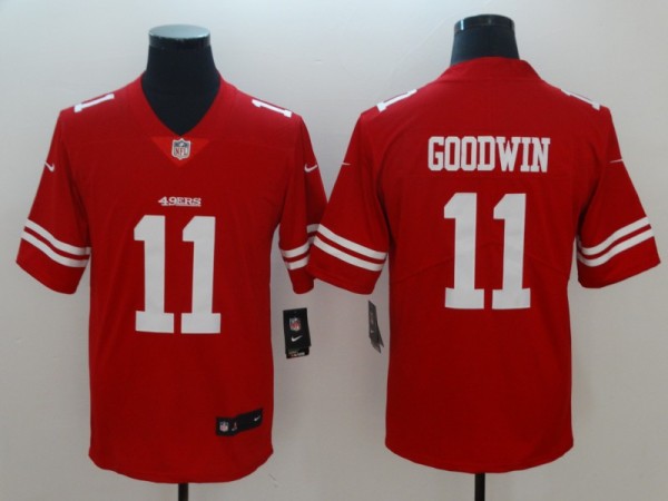 Men's San Francisco 49ers Goodwin Nike Red Color Rush Vapor Untouchable Limited Player Jersey