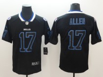 Nike 2018 Buffalo Bills 17 Allen Lights Out Black Color Rush Limited Jersey