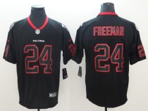 Nike 2018 Atlanta Falcons 24 Freeman Lights Out Black Color Rush Limited Jersey