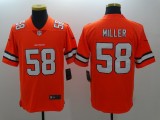NFL Denver Broncos #58 Miller Orange Vapor Rush Limited Jersey