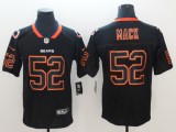 Nike 2018 Chicago Bears 52 Khalil Mack Lights Out Black Color Rush Limited Jersey