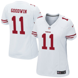 Women's Nike San Francisco 49ers #11 Marquise Goodwin Game White NFL Jersey