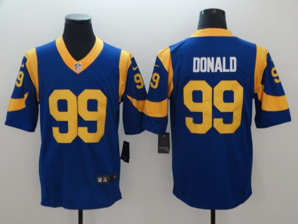 NFL Los Angeles Rams #99 Donald Blue Vapor Untouchable Limited Jersey