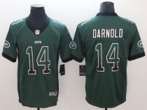 Nike 2018 New York Jets #14 Darnold Green Drift Fashion Color Rush Limited Jersey