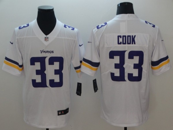 NFL Minnesota Vikings #33 Cook White Vapor Untouchable Limited Jersey