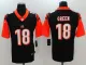 Mens NFL Cincinnati Bengals #18 Green Black Limited Vapor Jersey