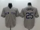 Men's New York Yankees #25 Gleyber Torres Gray Game Player MLB Jersey