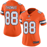 Women's NFL Denver Broncos #88 Demaryius Thomas Orange Rush Vapor Untouchable Jersey