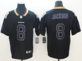 NFL 2018 Baltimore Ravens #8 Jackson Lights Out Black Color Rush Limited Jersey