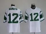 NFL New York Jets #12 Joe Namath Throwback Jersey in White
