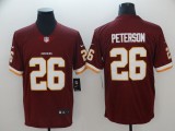 Mens Washington Redskins #26 Peterson Red Vapor Untouchable Limited Jersey