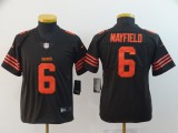 Youth NFL Cleveland Browns #6 Mayfield Brown Color Rush Limited Jersey