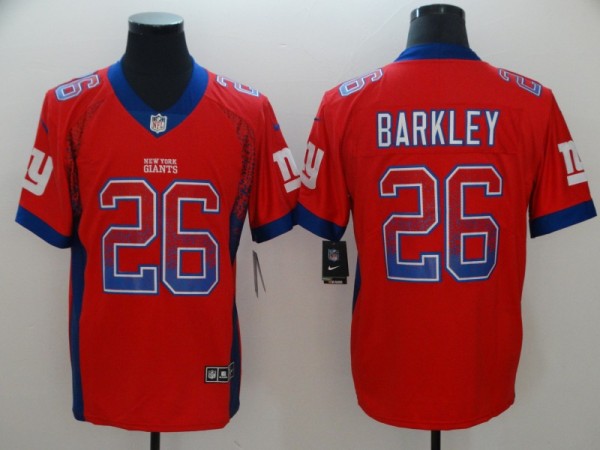 Nike 2018 New York Giants #26 Barkley Drift Fashion Color Rush Limited Jersey