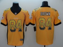 Nike 2018 Pittsburgh Steelers #84 Brown Drift Fashion Color Rush Limited Jersey